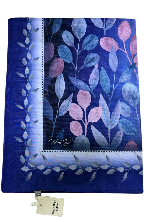 Sparkling Leaf Pattern Silky Efsun Shawl - 1