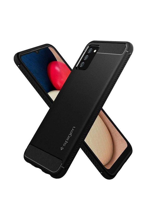 Galaxy F02s / M02s / A02s Kılıf Rugged Armor Matte Black - ACS03047 - 2
