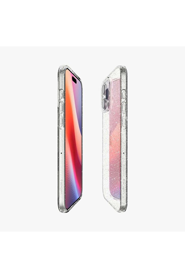 حافظة لهاتف آيفون 16 برو - لامعة بالكريستال السائل - 7