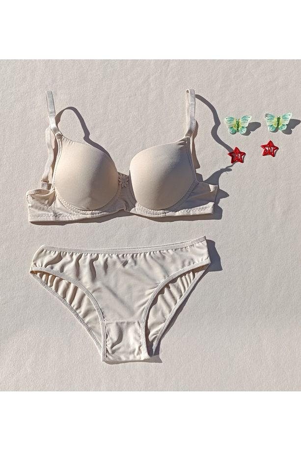 Push Up Dolgulu Micro Sütyen Ve Külot Iç Çamaşır Takımı - 4