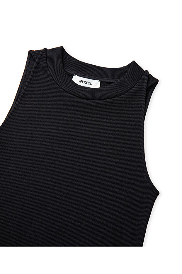 Fitilli basic tişört - 4