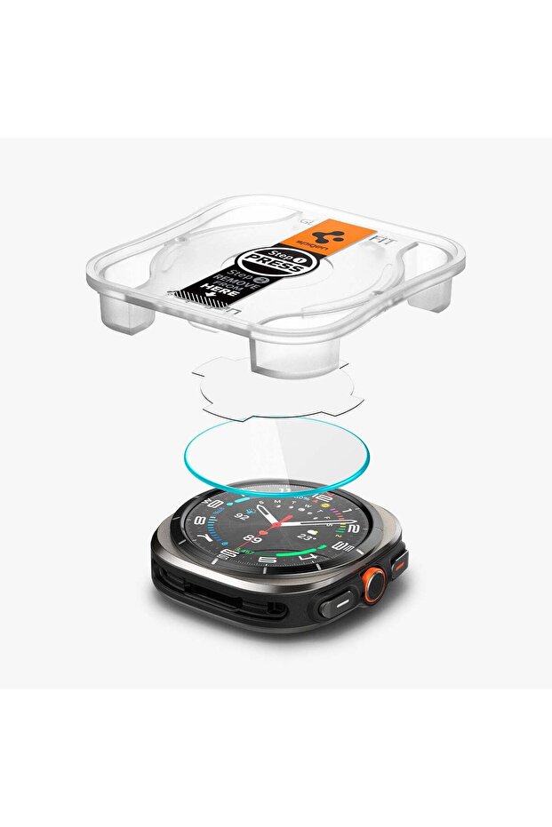 Galaxy Watch Ultra (47mm) Cam Ekran Koruyucu Kolay Kurulum GLAS.tR EZ Fit Slim HD 2 Adet - AGL08349 - 3