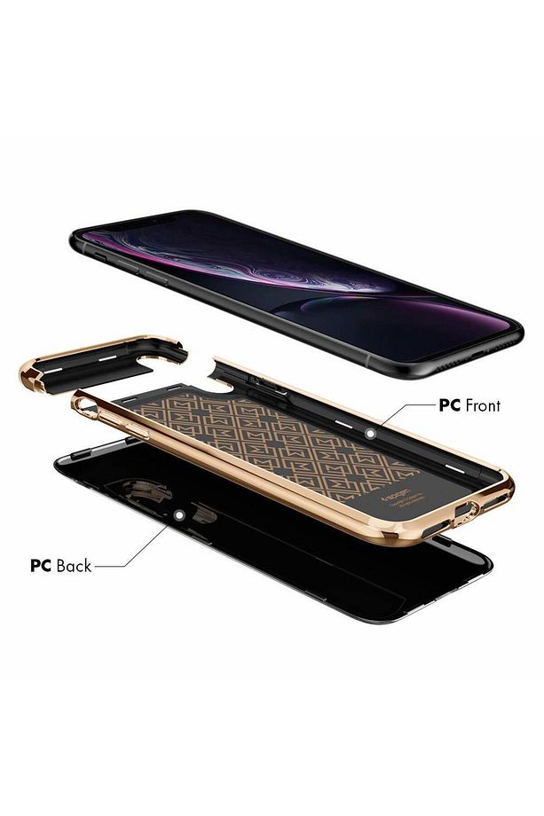 Apple iPhone XR Kılıf La Manon Étui Gold Black - 064CS25311 - 2