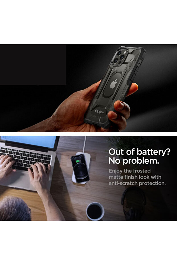 iPhone 12 Pro Max Kılıf Nitro Force Matte Black - ACS02636 - 6