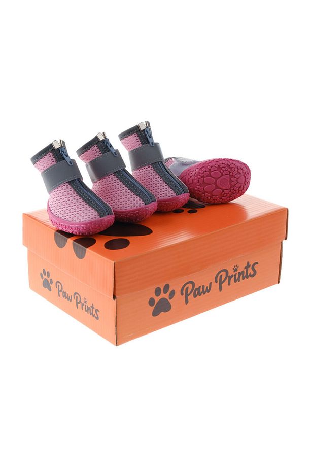 Köpek Ayakkabısı - Reflektörlü Pembe Köpek Ayakkabısı - Kaydırmaz Kauçuk Taban Köpek Ayakkabısı - 9