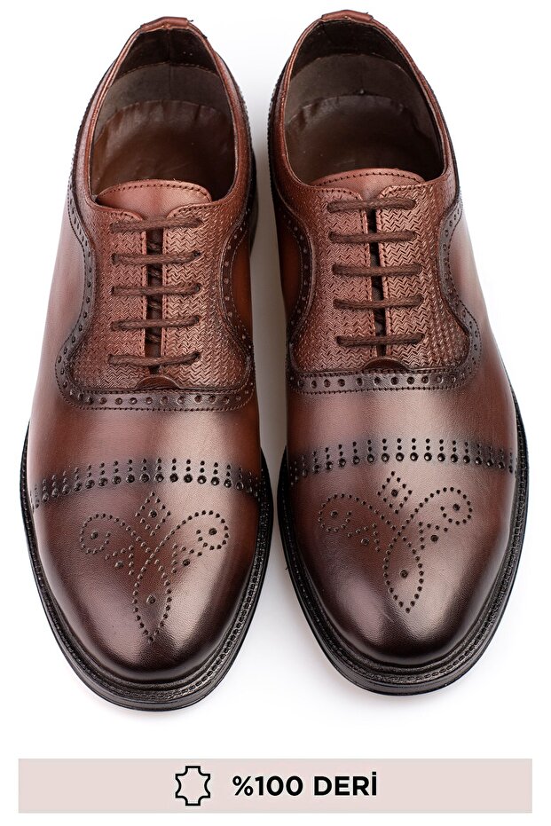 Genuine Leather Special Design Inner and Outer Leather Men's Shoes