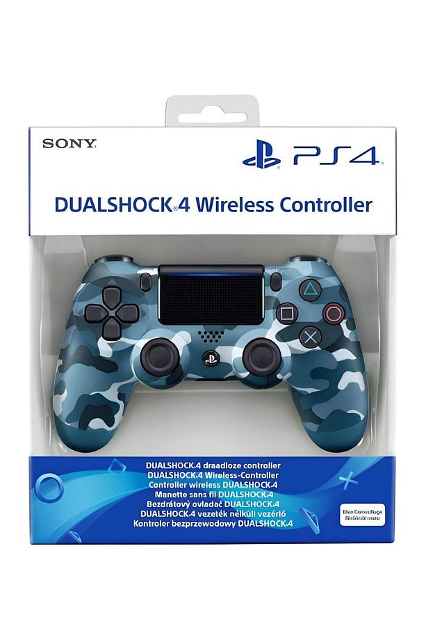Ps4 Kablosuz Gamepad Garantili Joystıck Yenilenmiş Gamepad Controller - Mavi Kamuflaj - 1