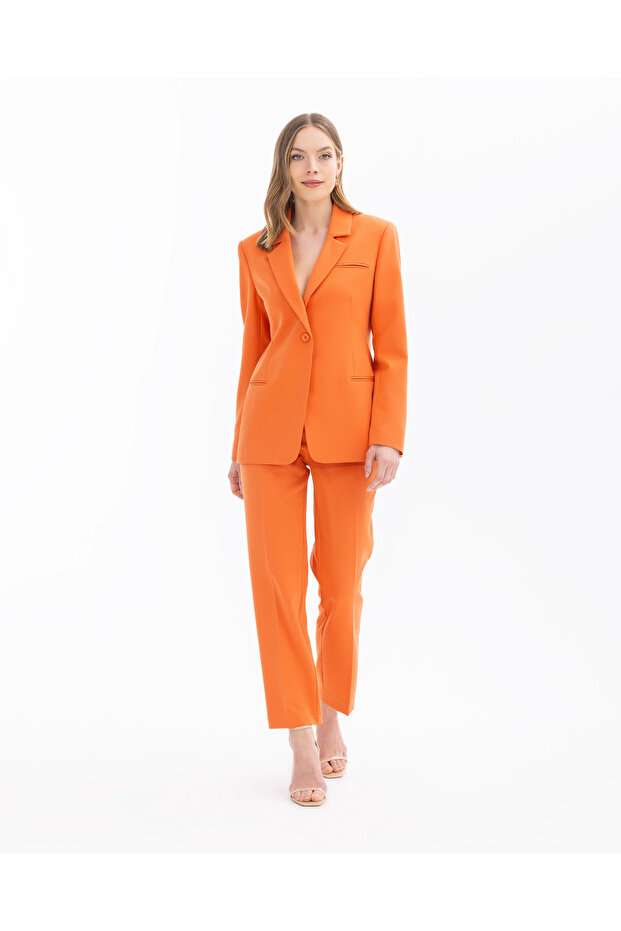 Düğmeli Bilek Boy Pantolon - 3