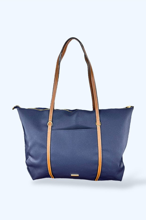 Large Size Dark Blue Color Waterproof Fabric Large Size Shoulder Bag