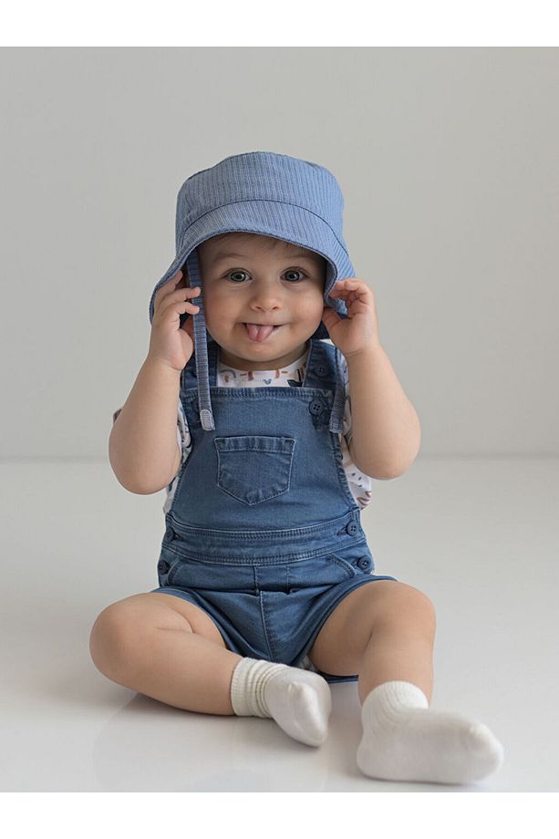 LCW baby Desenli Erkek Bebek Bucket Şapka - 1