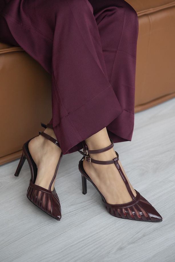 ares fileli stiletto topuklu kadın ayakkabı 8,5 cm - 4
