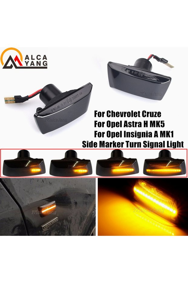 Dynamic Smoked For Opel Insignia Astra H Corsa D Zafira B For Chevrolet Cruze Led Dynamic Side Marke