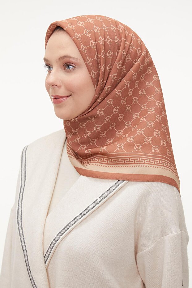 Salmon L Pattern Aura Scarf