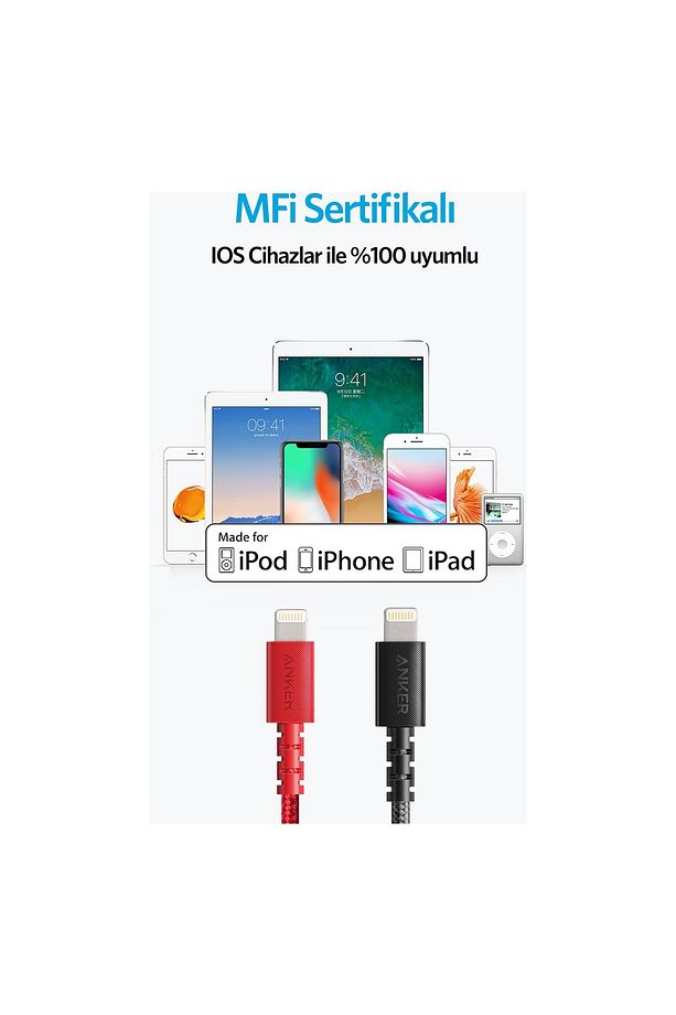 Powerline Select Apple Lightning 0.9m Naylon Usb Kablo - Siyah - Mfı Lisanslı - 7
