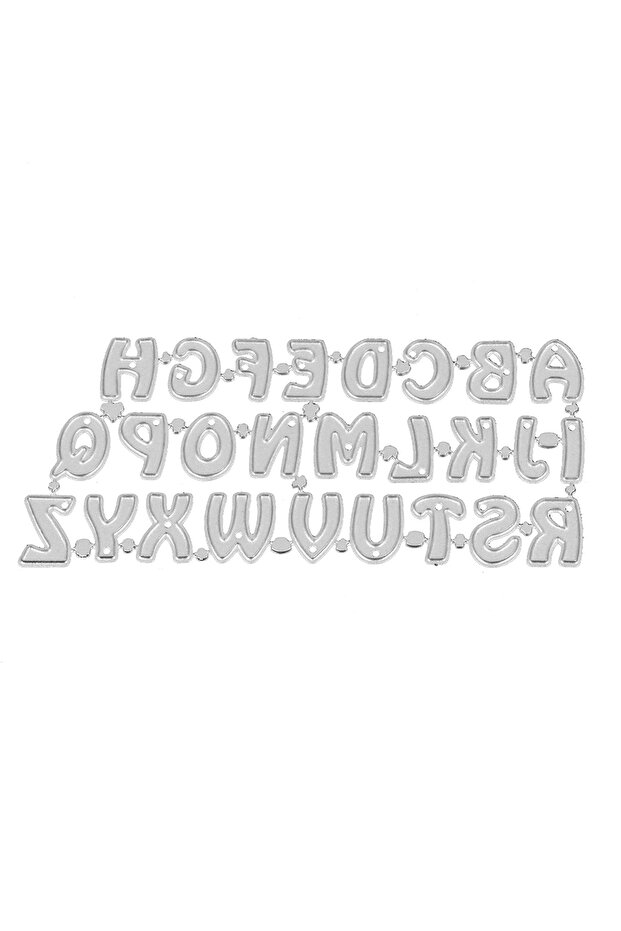 DC-2205 Crafts Embossing dies 26 A-Z Alphabets Border Metal Cutting Dies Stencils for Making Scrapbo