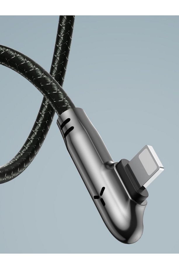 30 Watt Oyuncu Şarj Kablosu Usb Type-C 5.0 Amper 90 Derece Halat Kablo - 5