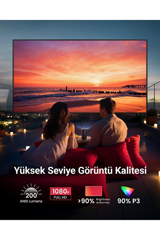 Nebula Capsule 3 Akıllı Taşınabilir Projeksiyon Cihazı - 1080P - D2425 - 3