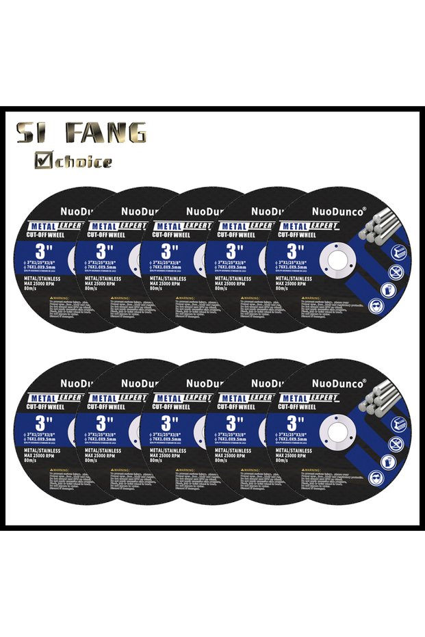 10pcs 75mm Metal Cutting Disc Mini Cut Off Wheel 1mm Thick Resin Saw Blade Metal Wood Stainless S...