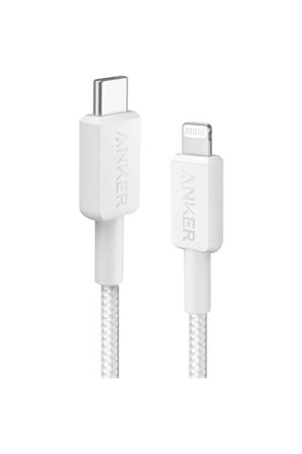 322 USB-C to Apple iPhone Lightning 1.8m MFI Lisanslı Şarj/Data Kablosu - Beyaz - A81B6 - 1