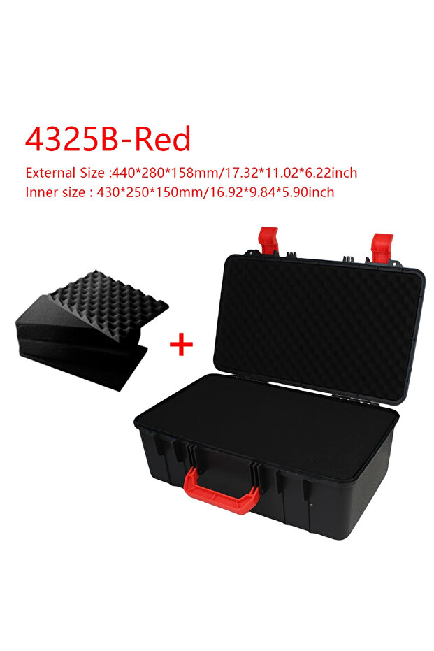 Waterproof Protective Tool Box Hard Carry Tool Case Bag Storage Box Equipment Instrument Toolbox ...
