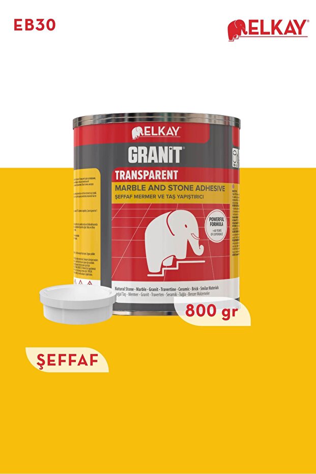 Granit Mermer Ve Taş Yapıştırıcı Şeffaf 800 gr - 1