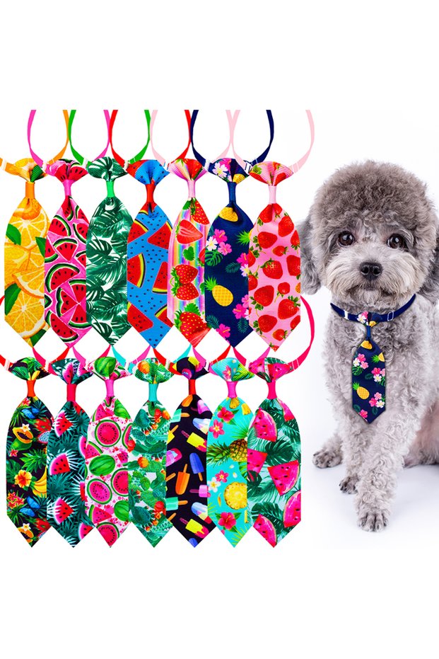 MULTI 10pcs Dog Tie Small Dog Gromoong Accessories Pet Dog Cat Bowties Neckties Small Dog Puppy Bow