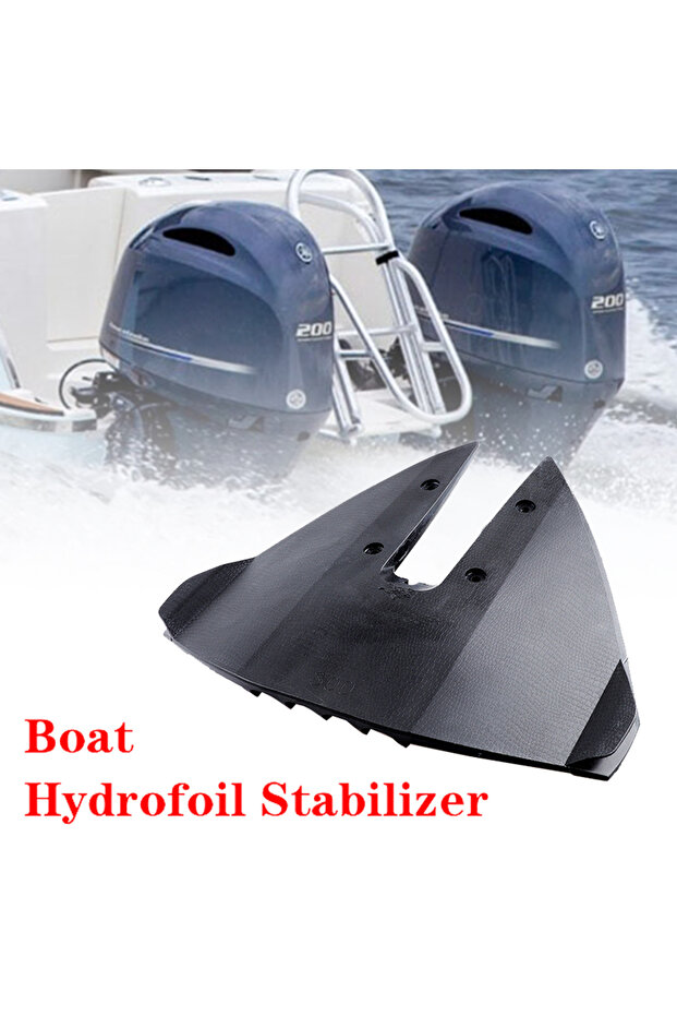 1 Set Marine Boat Hydrofoil Stabilizer For Outboards Stern Drives 30-300 HP Engine