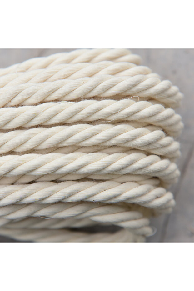 4 مم 100 متر ديكور بوهو مصنوع يدويًا من المكرمية 1/2/3/4/5/6/8/10 مم خيط قطني بيج حبل حبل ملتوي - 6