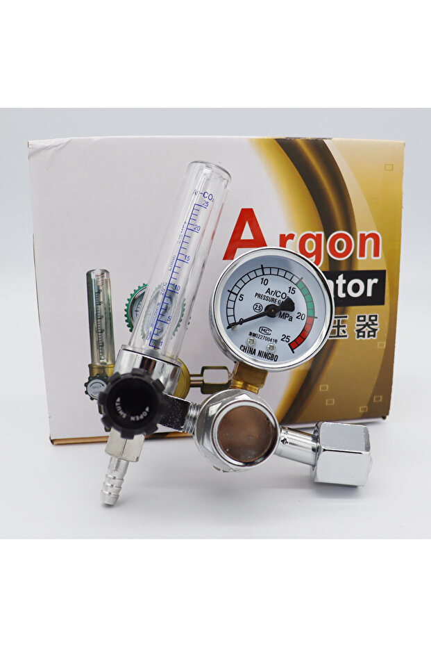 منظم الأرجون الجديد 2022، مقياس تدفق ثاني أكسيد الكربون Mig Tig 0-25 ميجا باسكال، مقياس التدفق القياسي، جهاز اللحام، Argo - 3
