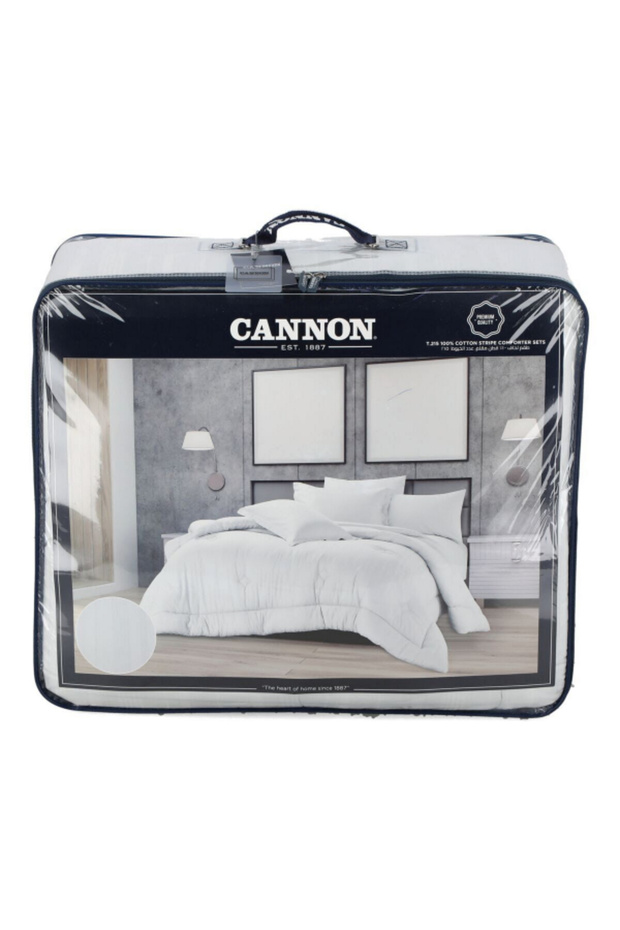 طقم لحاف مريح بمقاس كينج بنمط مخطط - 1