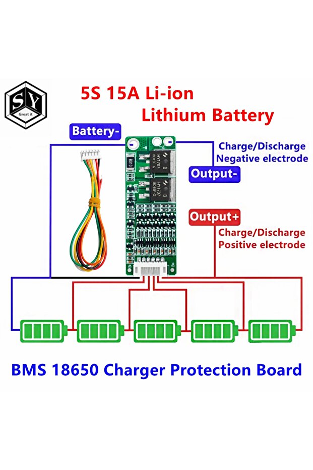 HIGH quality 1PCS 5S 15A Li-ion Lithium Battery BMS 18650 Charger Protection Board 18V 21V Cell...