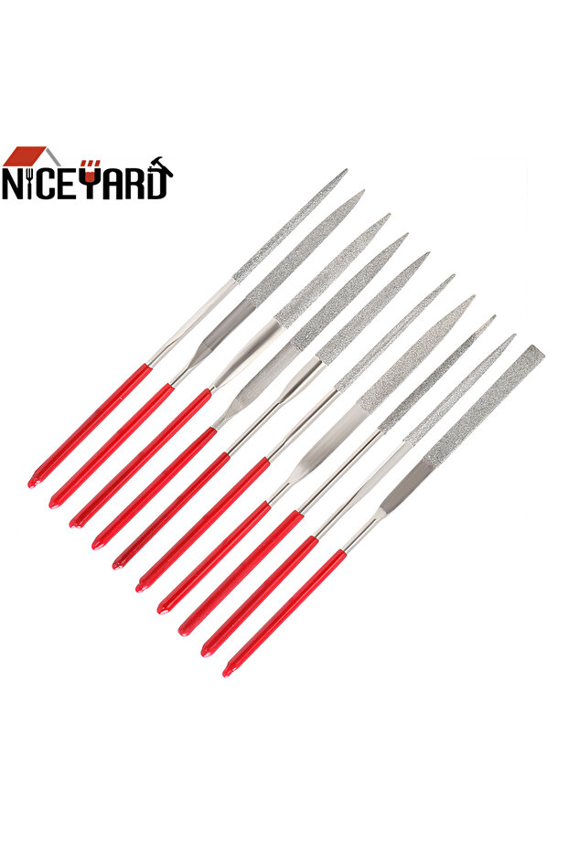 مجموعة ملفات إبرة صغيرة من NICEYARD مقاس 140 مم، 10 قطع، أدوات يدوية للسيراميك والزجاج والأحجار الكريمة والهوايات
