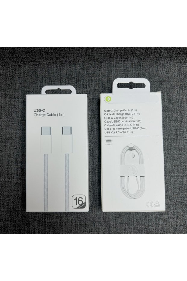 كابل شحن فائق السرعة PD 60 وات لأجهزة iPhone من Apple USB Type C إلى Type C لجهاز iPhone 16 15 Pro Max P...