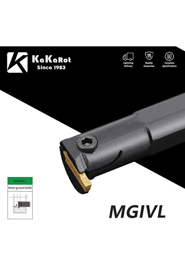2 MGIVR2016 No insert KaKarot Grooving Tool MGIVR2016 MGIVR2520 MGIVR3125 MGMN Carbide Inserts MGIVR