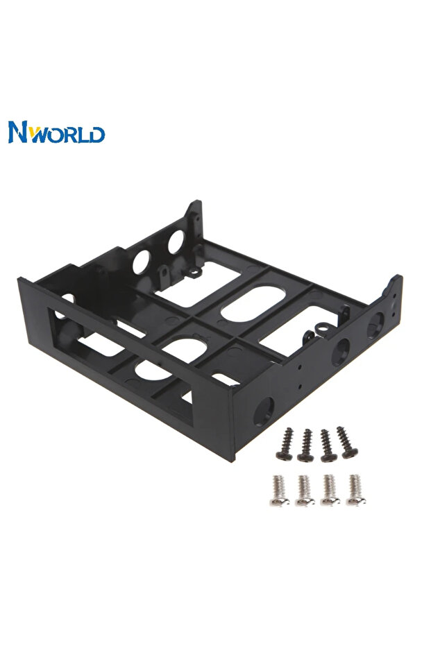 حامل محرك الأقراص الصلبة Nworld مقاس 3.5 بوصة إلى 5.25 بوصة، محول هيكل الكمبيوتر Floyy Kit، حامل التثبيت