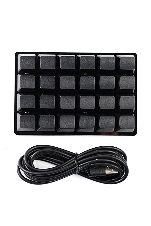 Mini Black 24 Keys Custom Mechanical Keyboard 16 Keys Programmable Gaming Keyboard Sayo Device Sh... - 2