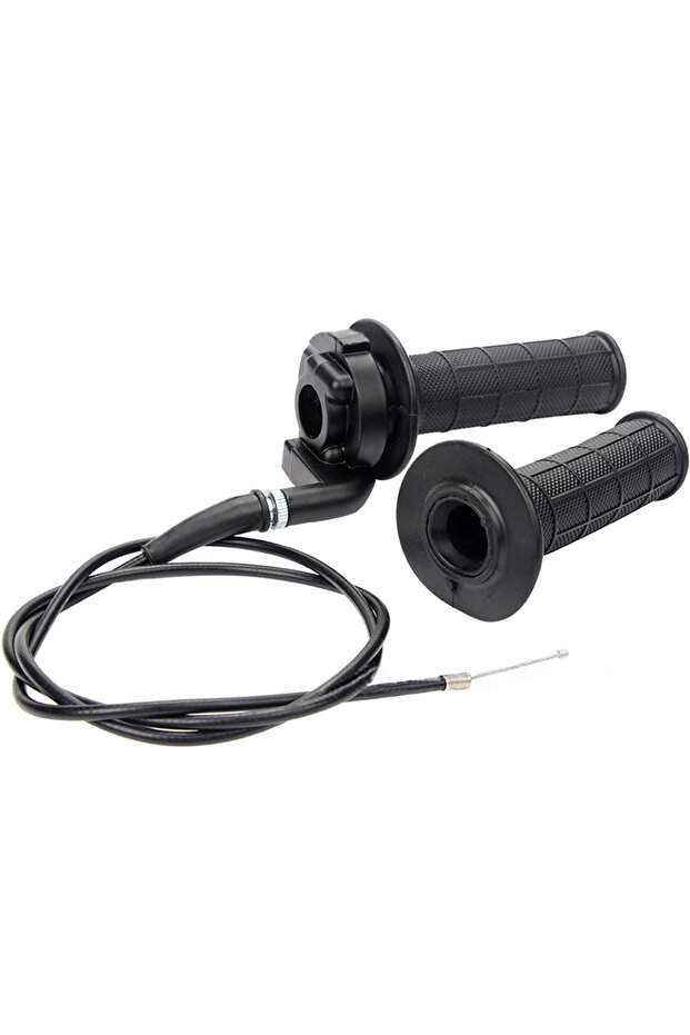 Line length 120cm 1 Pair 22mm Motorcycle Throttle Grip with Twist Cable Handle Bar Hand Grips For Pi