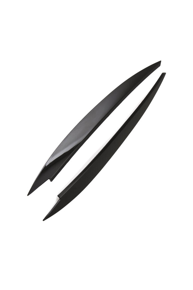 Full Black 2Pcs Car Headlight Head Lamp Eyebrow Headlight Cover Trim Sticker for Volkswagen VW GOLF