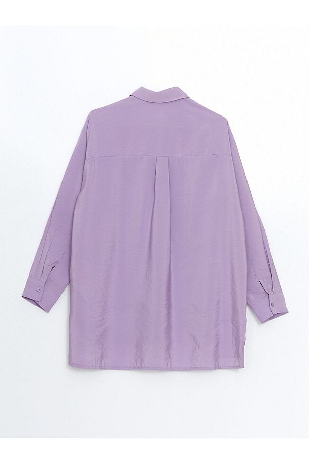 Oversize Kadın Gömlek Tunik - 6