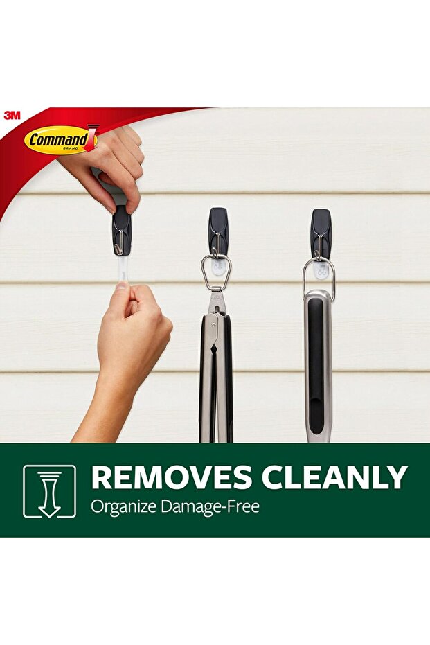 Command 2 Pc Wire Hooks with 3 Strips - 5