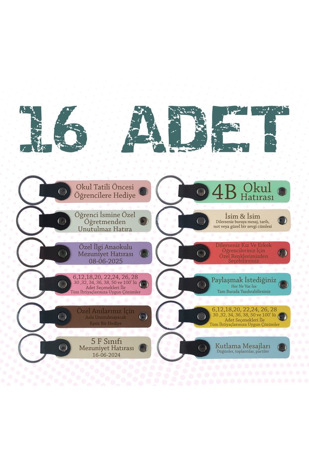 Special for Medical School Interns, Set of 16, Name-Specific Keychain