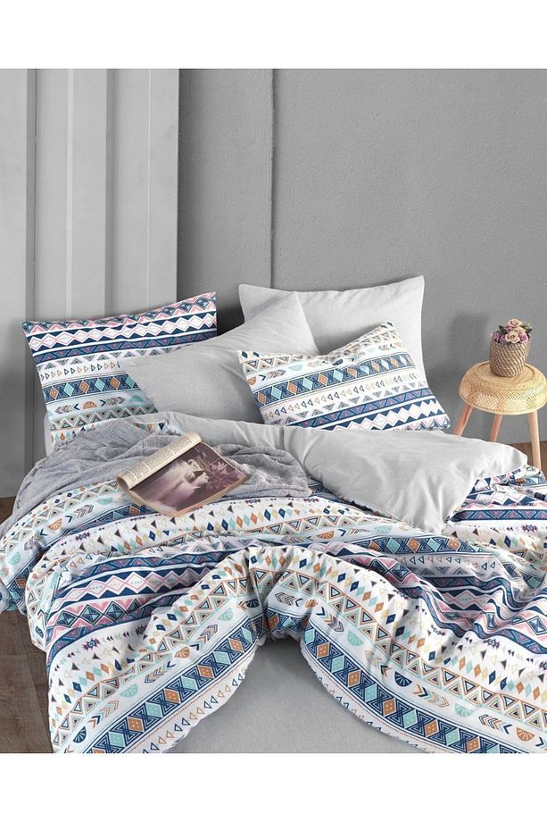Basic Piramit Tek Kişilik 1 Adet Nevresim (YORGAN KILIFI) 160 Cm X 220 Cm, Malzeme: %100 Pamuk. - 4