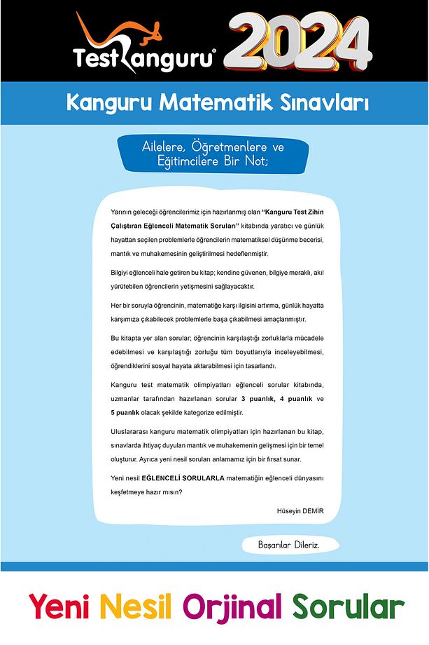 7. Sınıf Zihin Çalıştıran Eğlenceli Kanguru Matematik Soruları - 7