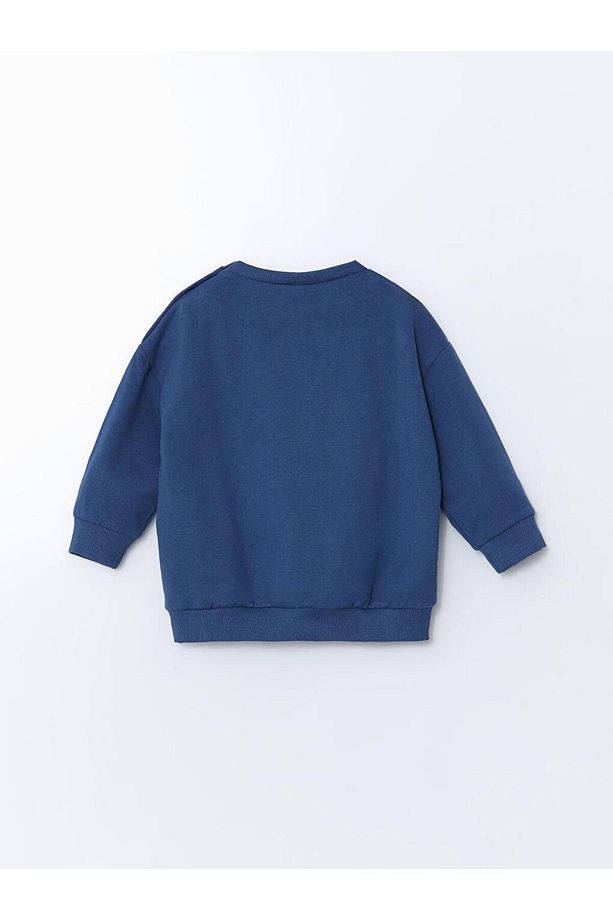 LCW baby Bisiklet Yaka Baskılı Erkek Bebek Sweatshirt ve Eşofman Alt 2'li - 6
