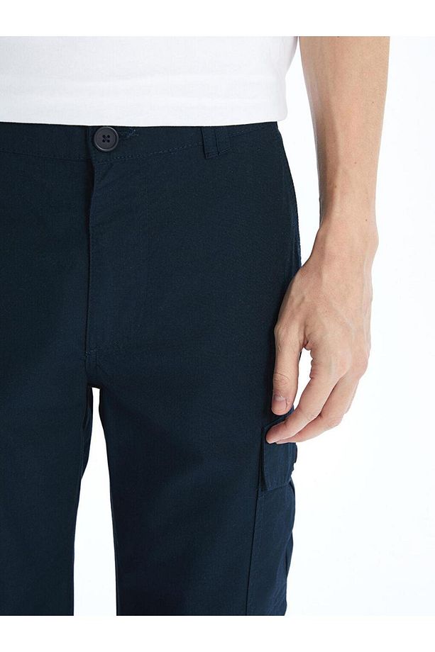 LCWAIKIKI Classic Standart Kalıp Gabardin Erkek Roller Şort - 3