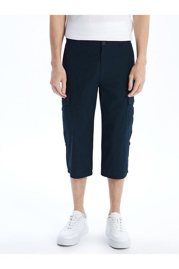 LCWAIKIKI Classic Standart Kalıp Gabardin Erkek Roller Şort - 2