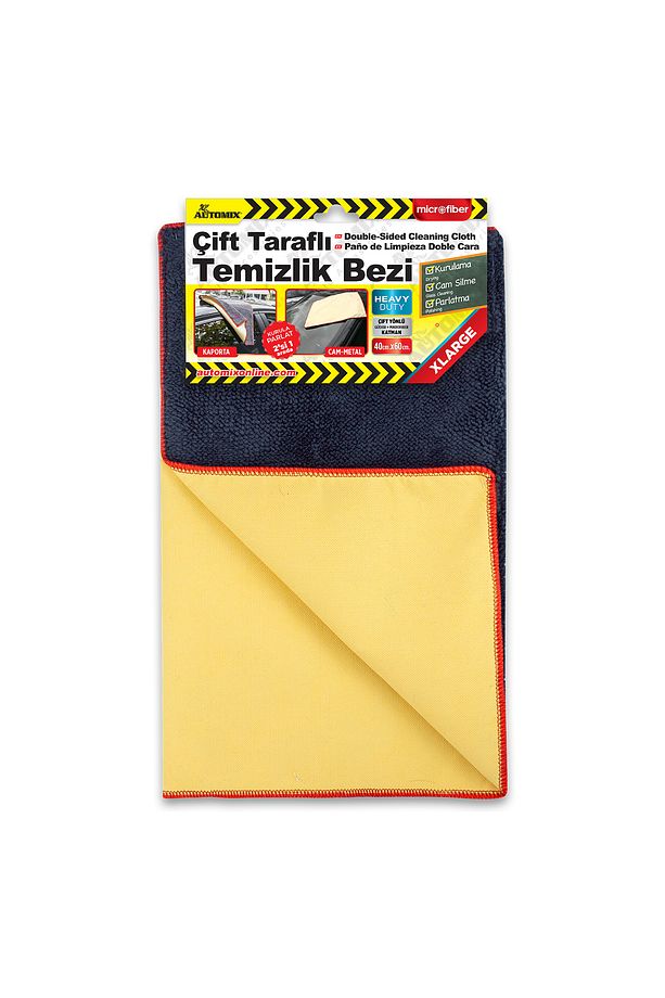 Çift Taraflı Profesyonel Mikrofiber Bez 50x40 cm - 1