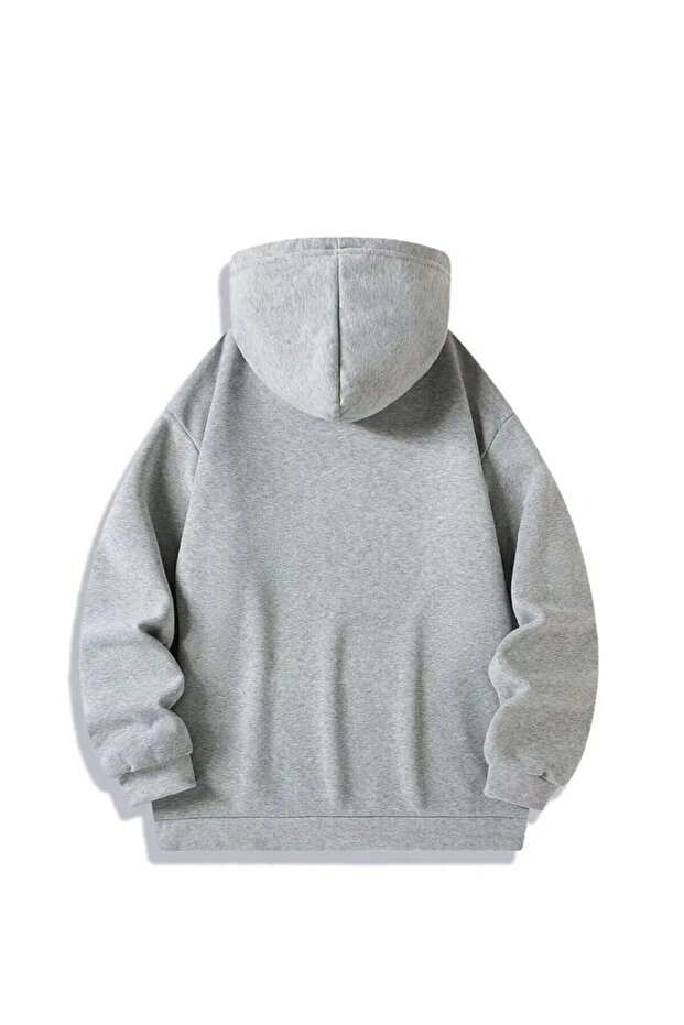 طقم بدلة رياضية أساسية شتوية سميكة بغطاء للرأس مكونة من خيطين للجنسين - 2