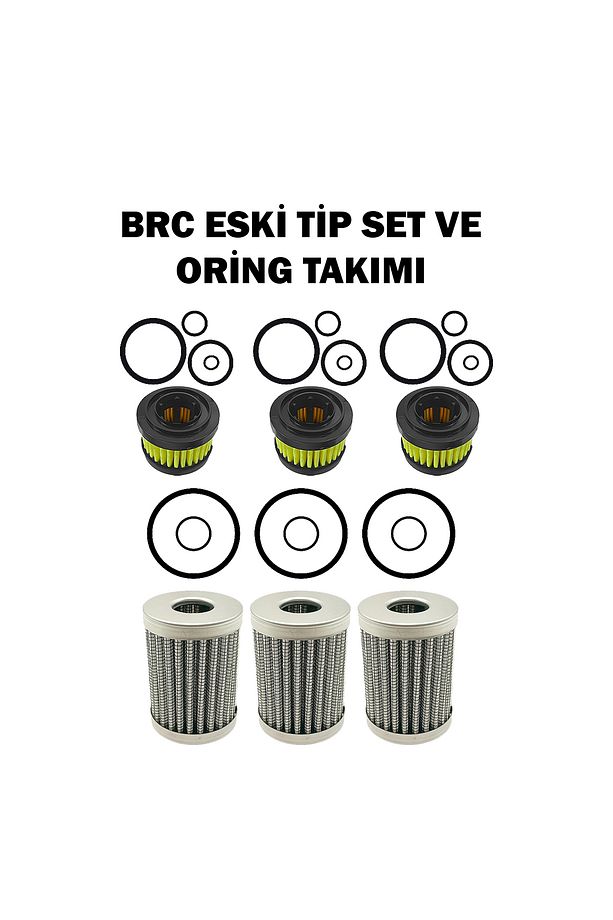 Filtre Takımı Üçlü Set Eski Tip Contaları Ile Birlikte - 1