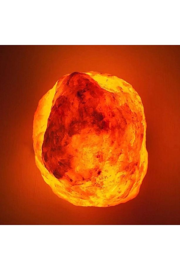 2 Adet- 3-4Kg Himalaya Kristal Kaya Tuzu Lambası+1.5 M Kablolu Açma-Kapama Düğmeli - 3
